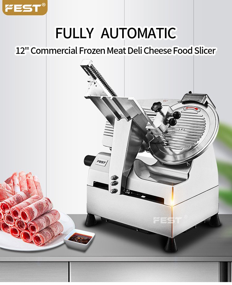 Heavy Duty Frozen Meat Slicer Commercial Food Salami Slicing Machine -  China Cubed Meat Cutting Machine, Cold Meat Cutting Machine