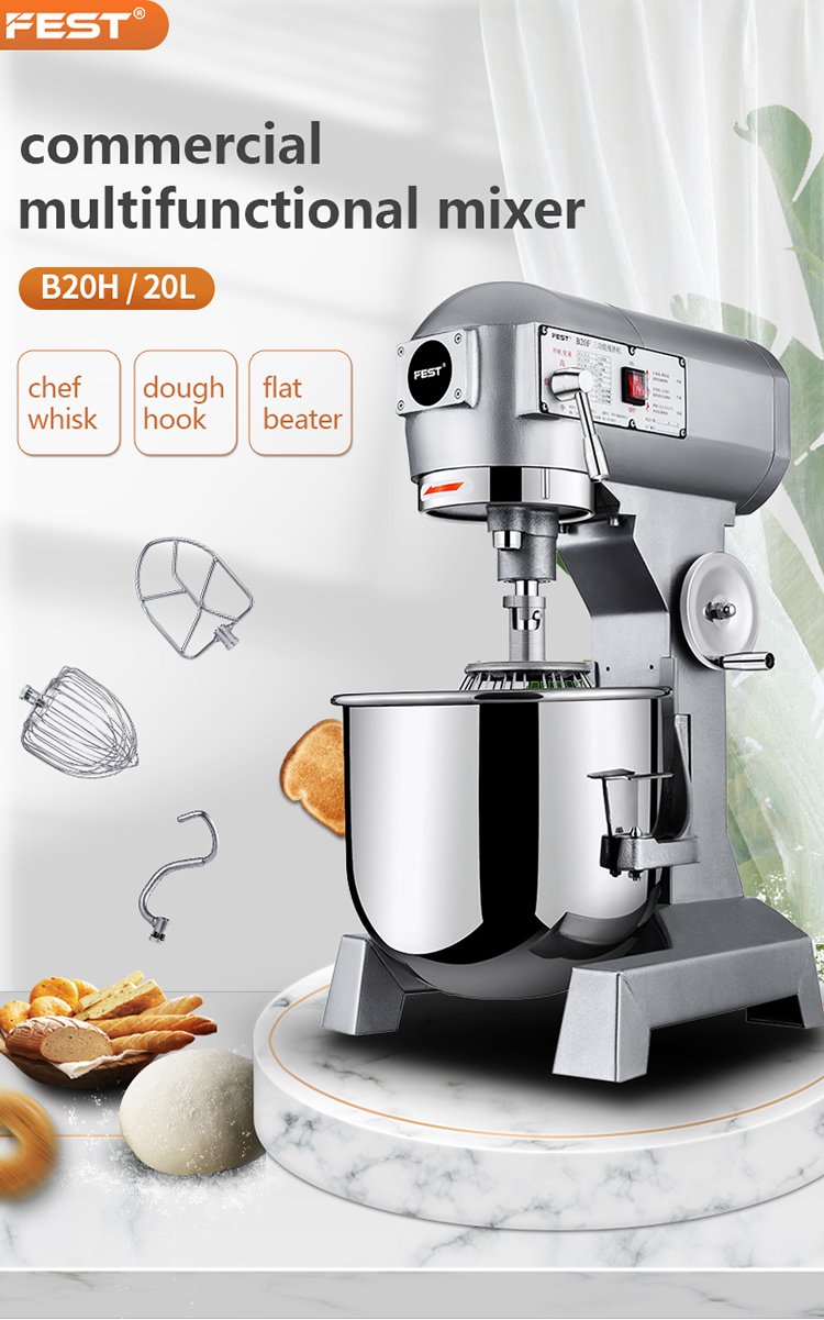 20L Bakery Dough Mixer, Commercial Spiral Mixer Machine